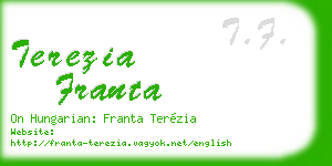 terezia franta business card