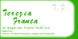 terezia franta business card